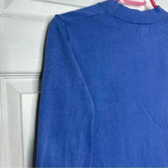 GAP Factory Cardigan Long Periwinkle Blue Size Small - Picture 14 of 16